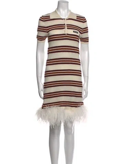 Pre-owned Miu Miu 2023 Mini Dress In Orange