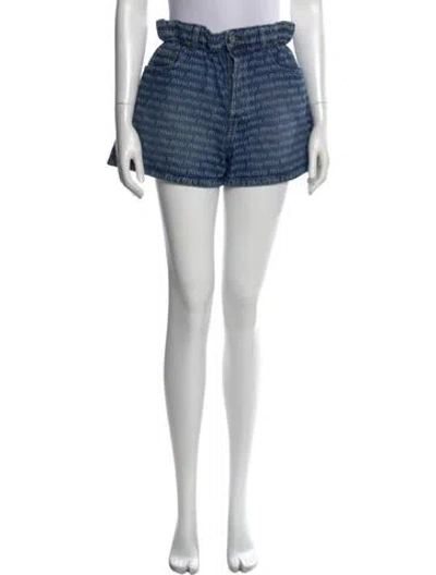 Pre-owned Miu Miu 2023 Mini Shorts In Blue
