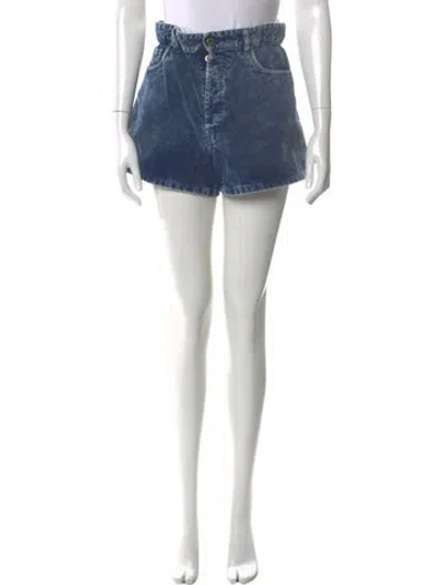 Pre-owned Miu Miu 2023 Mini Shorts In Blue