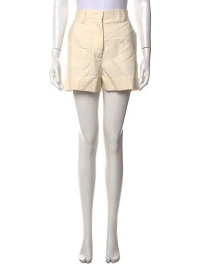 Pre-owned Miu Miu 2023 Mini Shorts In Neutrals