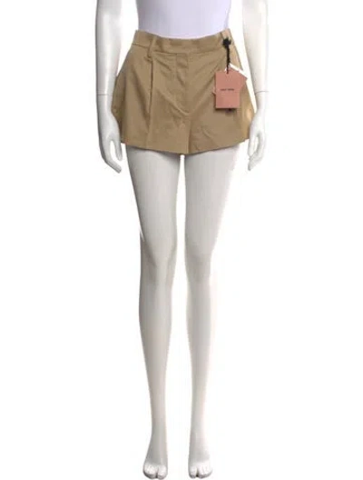 Pre-owned Miu Miu 2023 Mini Shorts W/ Tags In Neutrals