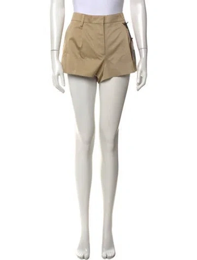 Pre-owned Miu Miu 2023 Mini Shorts W/ Tags In Neutrals
