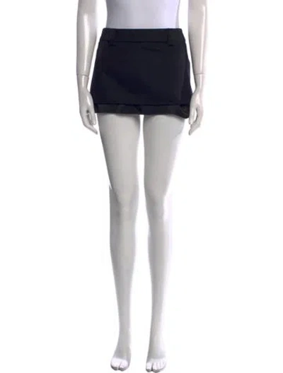 Pre-owned Miu Miu 2023 Mini Skirt In Black