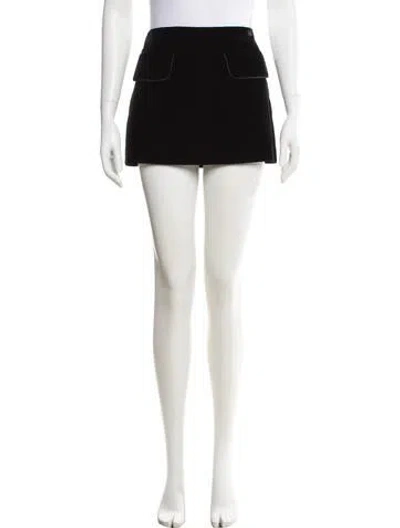 Pre-owned Miu Miu 2023 Mini Skirt In Black
