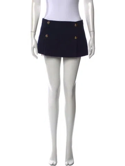 Pre-owned Miu Miu 2023 Mini Skirt In Black