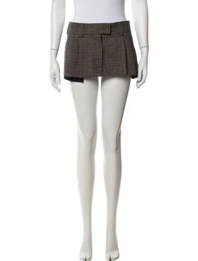 Pre-owned Miu Miu 2023 Mini Skirt In Brown