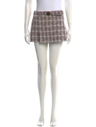 Pre-owned Miu Miu 2023 Mini Skirt In Gray