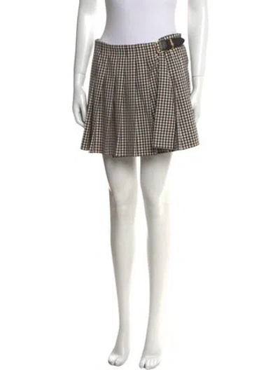 Pre-owned Miu Miu 2023 Mini Skirt In Neutral