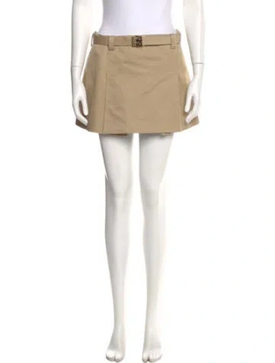 Pre-owned Miu Miu 2023 Mini Skirt In Neutral