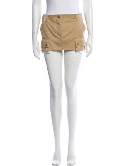 Pre-owned Miu Miu 2023 Mini Skirt In Neutral