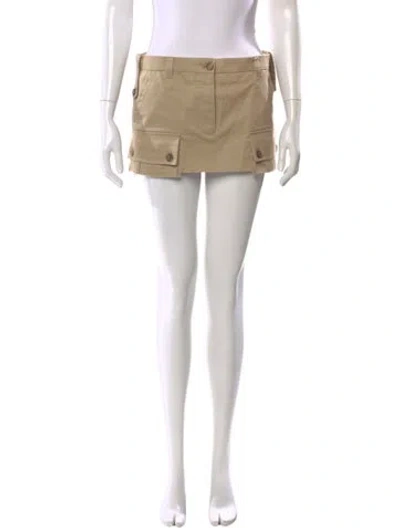 Pre-owned Miu Miu 2023 Mini Skirt In Neutral