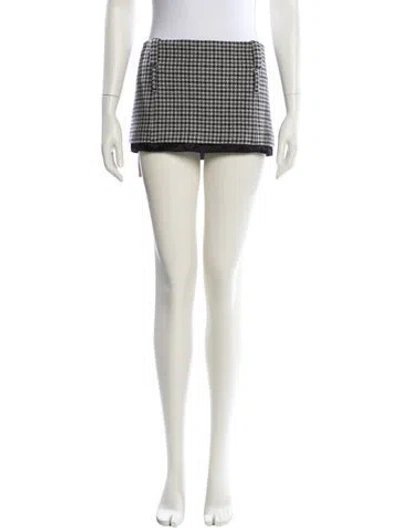 Pre-owned Miu Miu 2023 Mini Skirt W/ Tags In Black