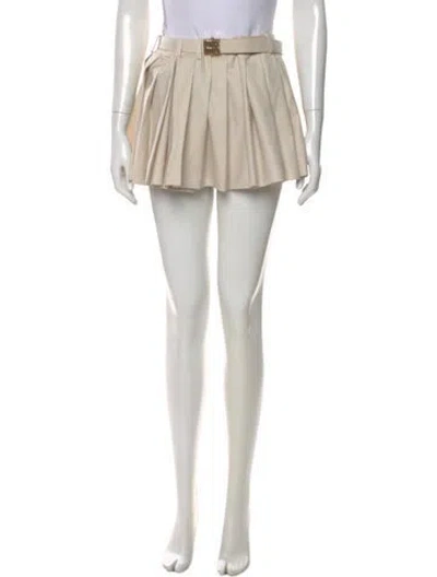 Pre-owned Miu Miu 2023 Mini Skirt W/ Tags In Neutral