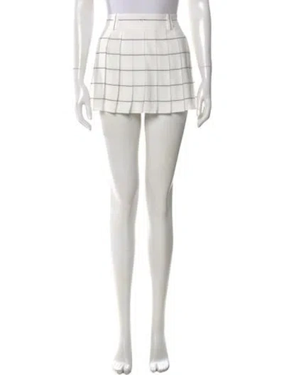 Pre-owned Miu Miu 2023 Mini Skirt W/ Tags In White