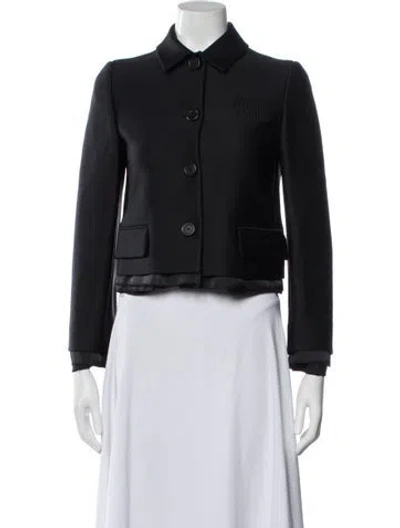 Pre-owned Miu Miu 2023 Radzimir Blazer In Black