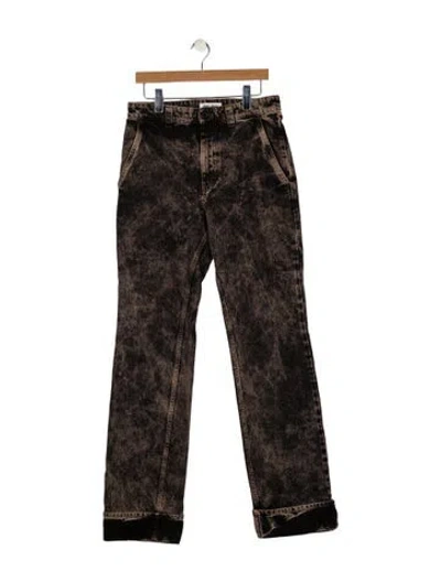 Pre-owned Miu Miu 2023 Straight Leg Jeans In Black