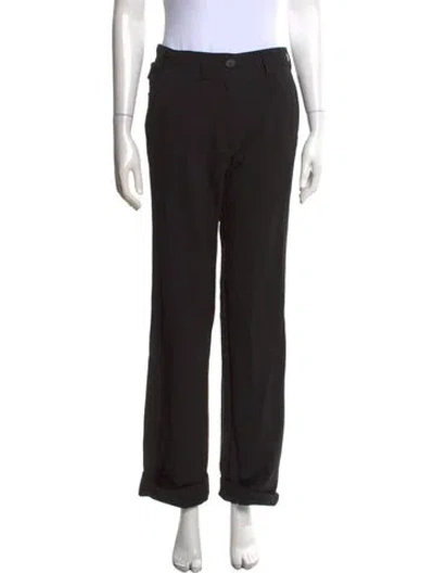 Pre-owned Miu Miu 2023 Straight Leg Pants In Black