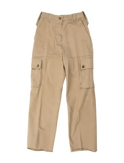 Pre-owned Miu Miu 2023 Straight Leg Pants In Neutral