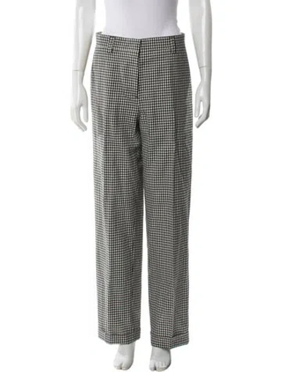 Pre-owned Miu Miu 2023 Straight Leg Pants W/ Tags In Black