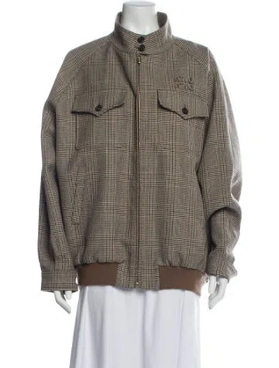 Pre-owned Miu Miu 2023 Virgin Wool Jacket W/ Tags In Multi