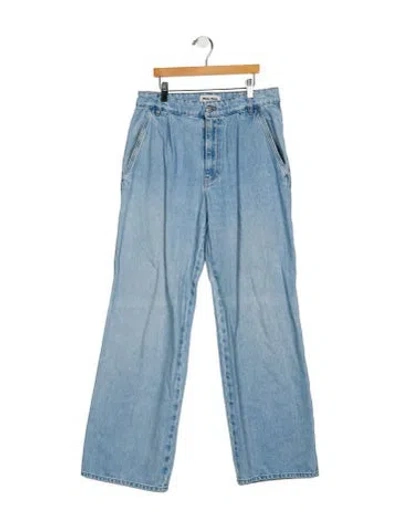 Pre-owned Miu Miu 2023 Wide Leg Jeans In Blue
