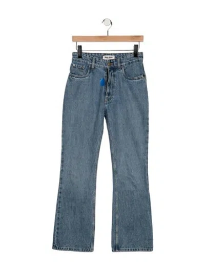 Pre-owned Miu Miu 2023 Wide Leg Jeans In Blue
