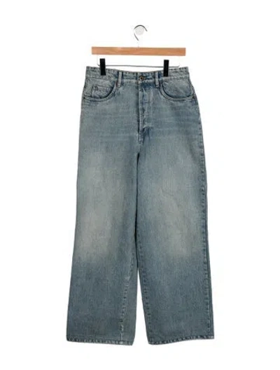 Pre-owned Miu Miu 2023 Wide Leg Jeans In Blue