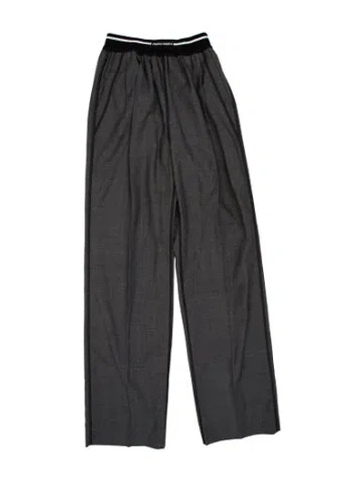 Pre-owned Miu Miu 2023 Wide Leg Pants W/ Tags In Gray