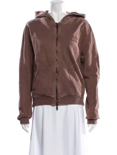 Pre-owned Miu Miu 2024 Bomber Jacket In Brown