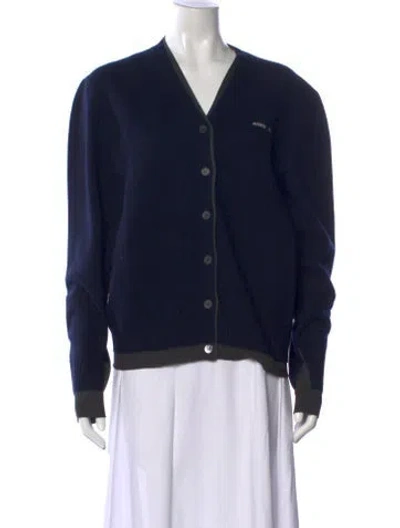 Pre-owned Miu Miu 2024 Cashmere Sweater In Blue