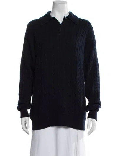 Pre-owned Miu Miu 2024 Cashmere Sweater In Blue