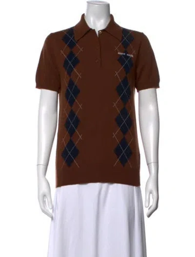 Pre-owned Miu Miu 2024 Cashmere Sweater In Brown