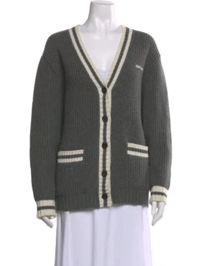 Pre-owned Miu Miu 2024 Cashmere Sweater In Gray