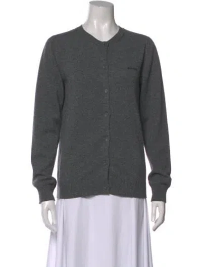 Pre-owned Miu Miu 2024 Cashmere Sweater In Gray
