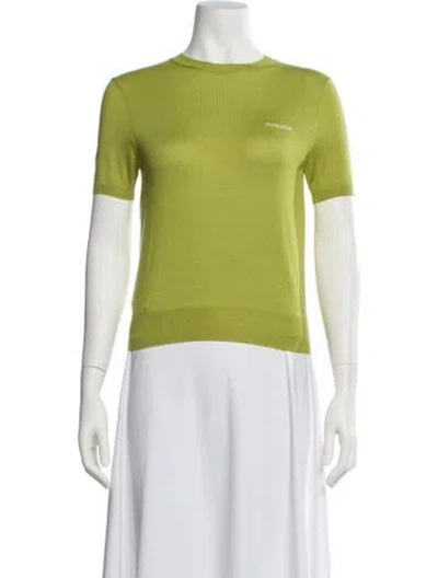 Pre-owned Miu Miu 2024 Cashmere Sweater In Green