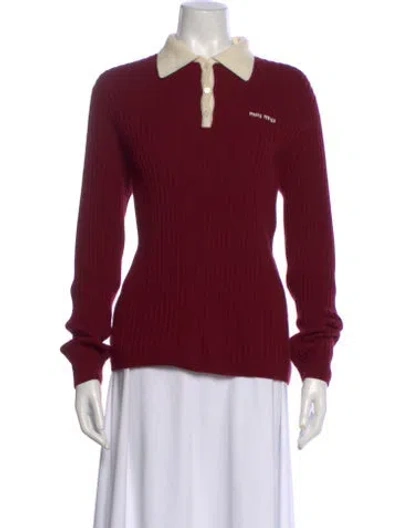 Pre-owned Miu Miu 2024 Cashmere Sweater W/ Tags