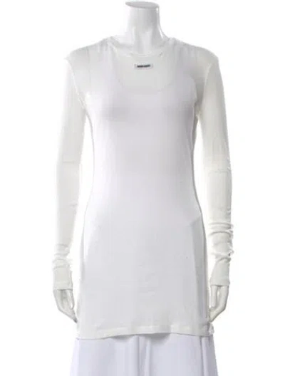 Pre-owned Miu Miu 2024 Crew Neck Top In Neutral