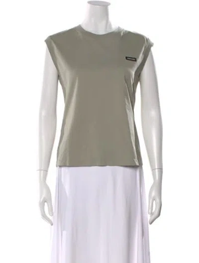 Pre-owned Miu Miu 2024 Crew Neck T-shirt In Green