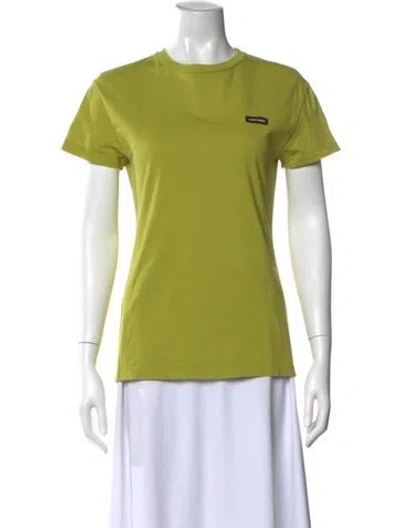 Pre-owned Miu Miu 2024 Crew Neck T-shirt In Green