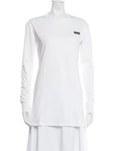 Pre-owned Miu Miu 2024 Crew Neck T-shirt W/ Tags In Neutral