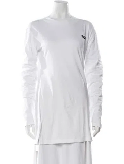Pre-owned Miu Miu 2024 Crew Neck T-shirt In White