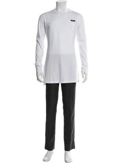 Pre-owned Miu Miu 2024 Crew Neck T-shirt In White