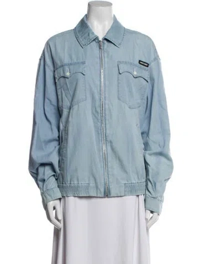 Pre-owned Miu Miu 2024 Denim Jacket In Blue