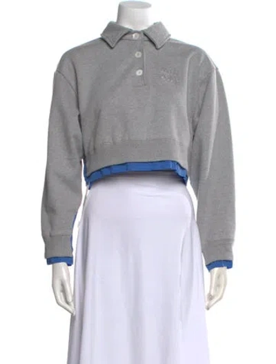 Pre-owned Miu Miu 2024 Holiday Polo In Gray