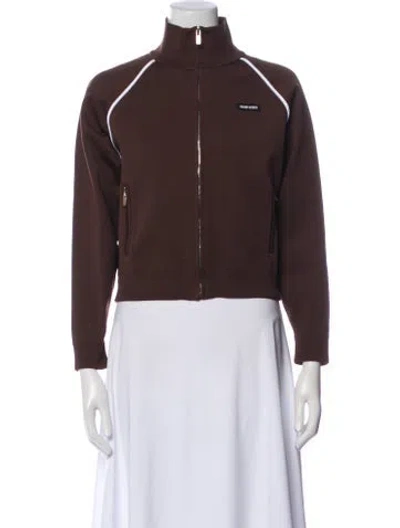 Pre-owned Miu Miu 2024 Jacket In Brown