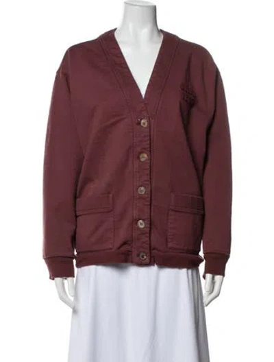 Pre-owned Miu Miu 2024 Jacket In Burgundy
