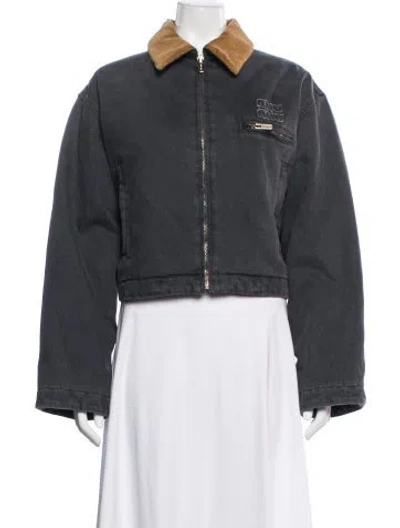Pre-owned Miu Miu 2024 Jacket In Gray