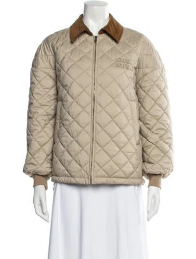 Pre-owned Miu Miu 2024 Jacket W/ Tags In Neutral