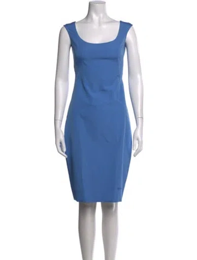 Pre-owned Miu Miu 2024 Knee-length Dress In Blue