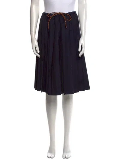Pre-owned Miu Miu 2024 Knee-length Skirt In Blue